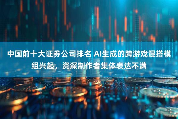 中国前十大证券公司排名 AI生成的跨游戏混搭模组兴起，资深制作者集体表达不满